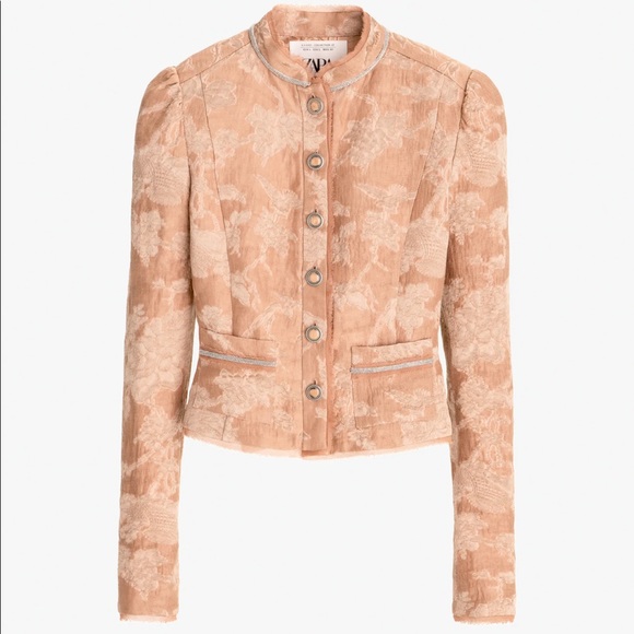 New Zara Limited Edition Jacquard Jacket - Picture 2 of 6